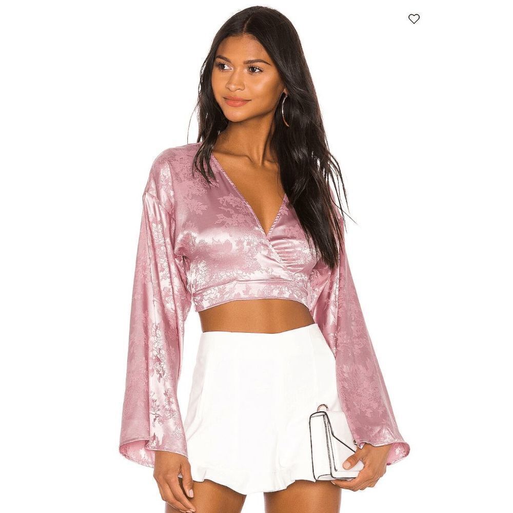 Superdown Isabella Kimono Top Size S in Pink